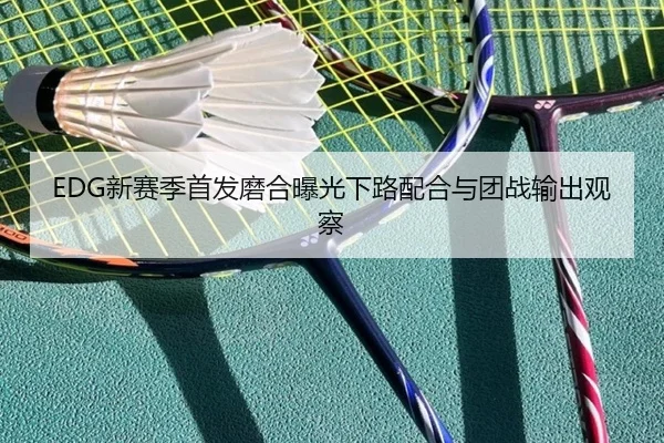 EDG新赛季首发磨合曝光下路配合与团战输出观察